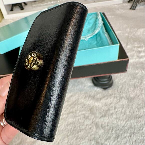 Tiffany & Co small sticky note holder. Black leather. NEW! Vintage RARE GIFT!! - Picture 5 of 10